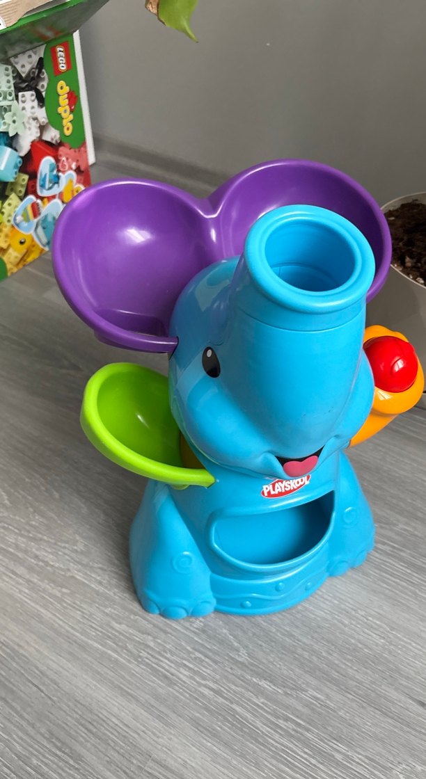 Mavi Fil Şekilli Eğitici Oyuncak - Görsel 2