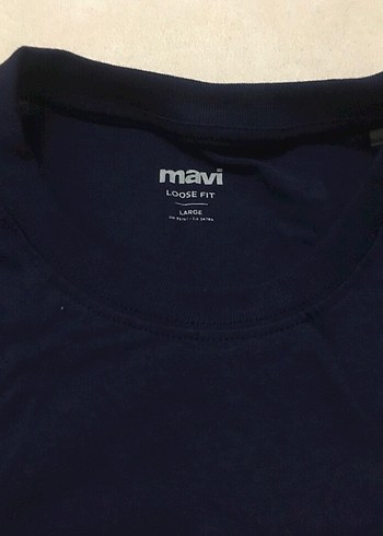 Lacivert Denim Erkek Tişört - Görsel 4