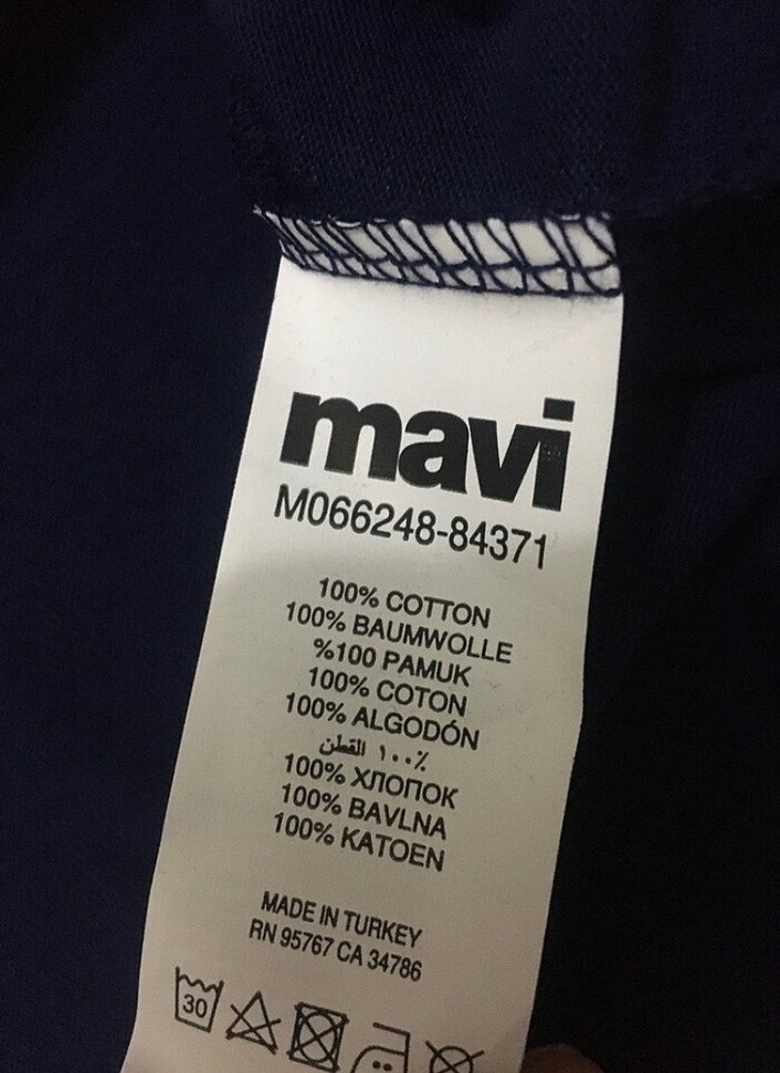 Lacivert Denim Erkek Tişört - Görsel 5