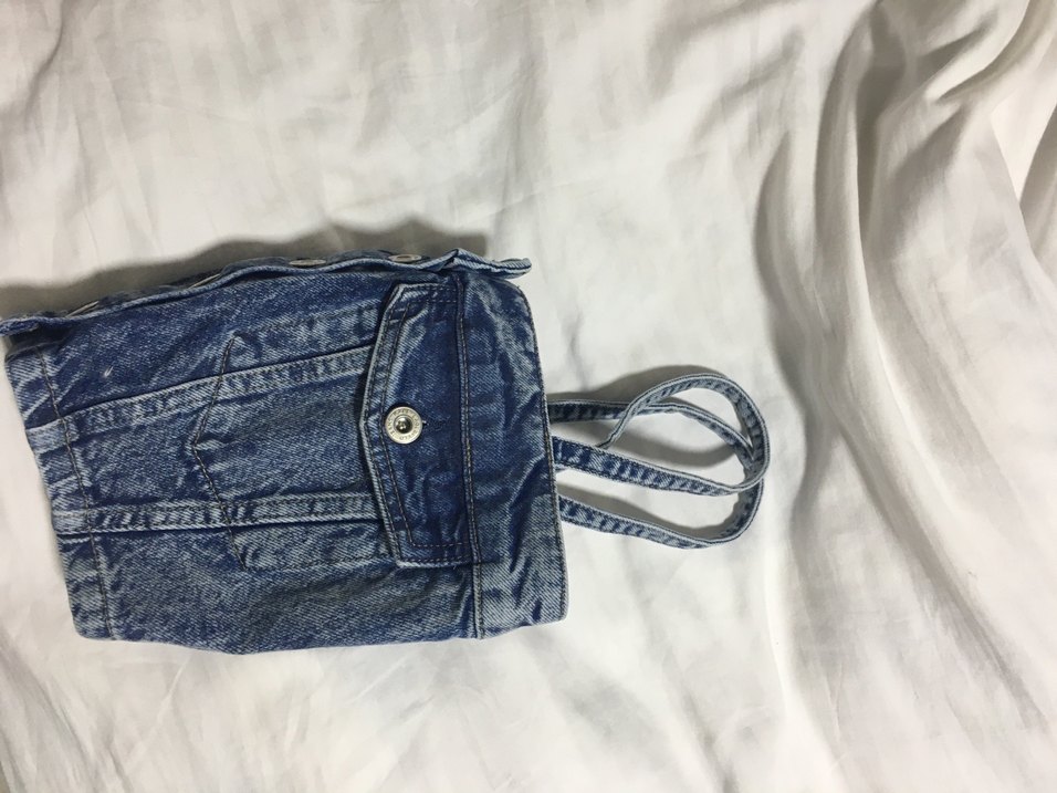 Karl lagerfeld Askılı Mavi Kot Ceket - Görsel 4