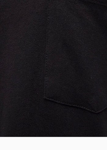 Erkek Siyah Denim Kısa Kollu Tişört - Görsel 4