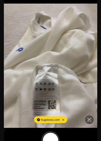 HUGO Beyaz Kısa Kollu Regular Fit Tişört - Görsel 6