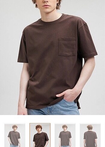 Mavi marka erkek Kahverengi tişort - Görsel 2