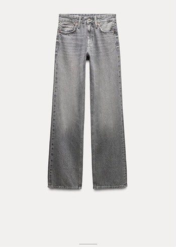 Gri Normal Kesim Kadın Denim Pantolon - Görsel 2