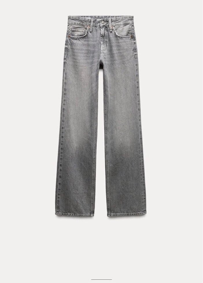 Gri Normal Kesim Kadın Denim Pantolon - Görsel 2