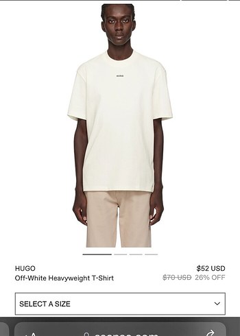 HUGO Siyah Erkek Tişört - Görsel 3