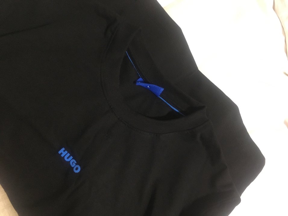 HUGO Siyah Erkek Tişört - Görsel 5