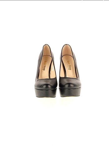 Kadın Siyah Platform Topuklu Deri Stiletto - Görsel 3