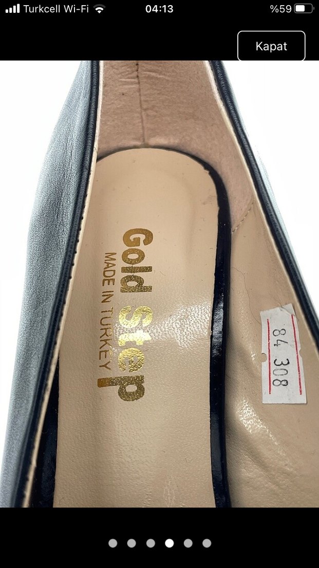 Kadın Siyah Platform Topuklu Deri Stiletto - Görsel 4