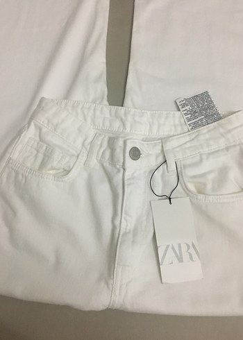 Zara beyaz pantolon - Görsel 3