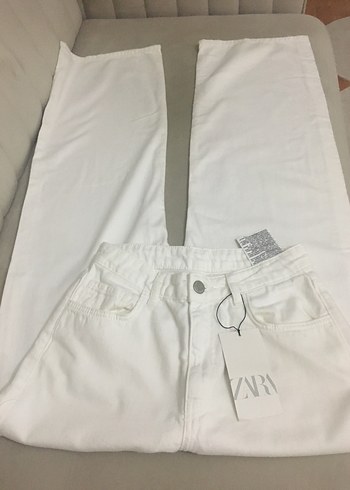 Zara beyaz pantolon - Görsel 2