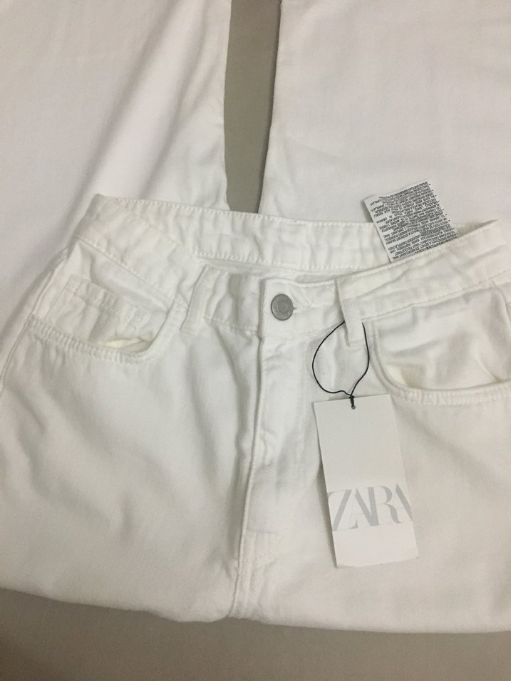 Zara beyaz pantolon - Görsel 3