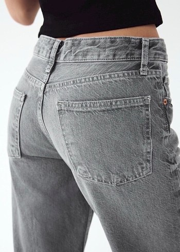 Zara gri Kadın Denim Pantolon - Görsel 3