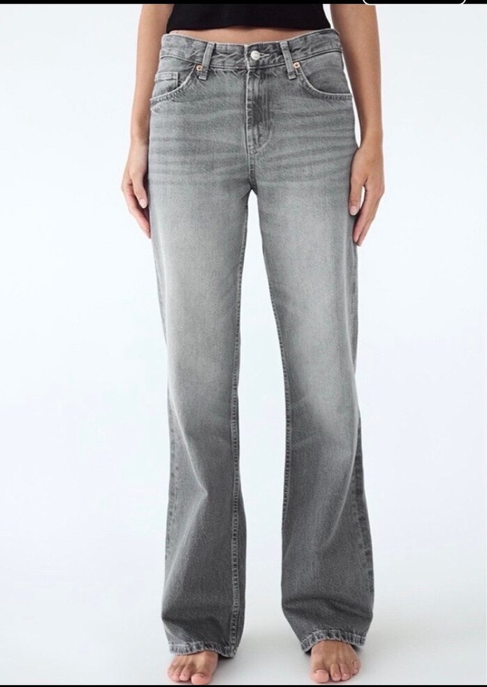 Zara gri Kadın Denim Pantolon - Görsel 2