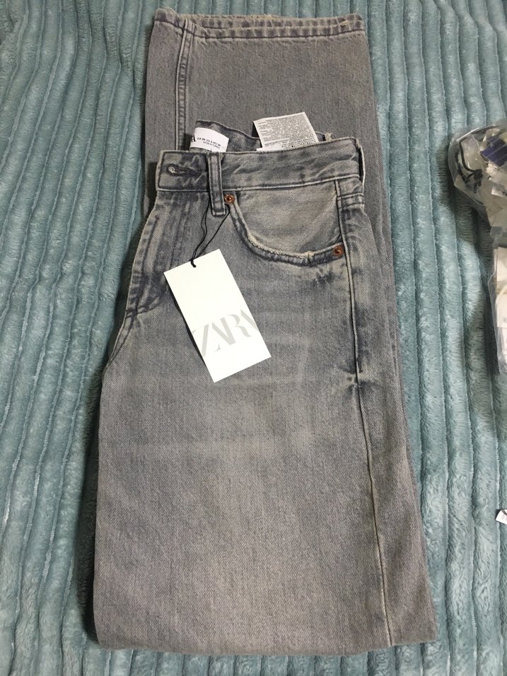 Zara gri Kadın Denim Pantolon - Görsel 4