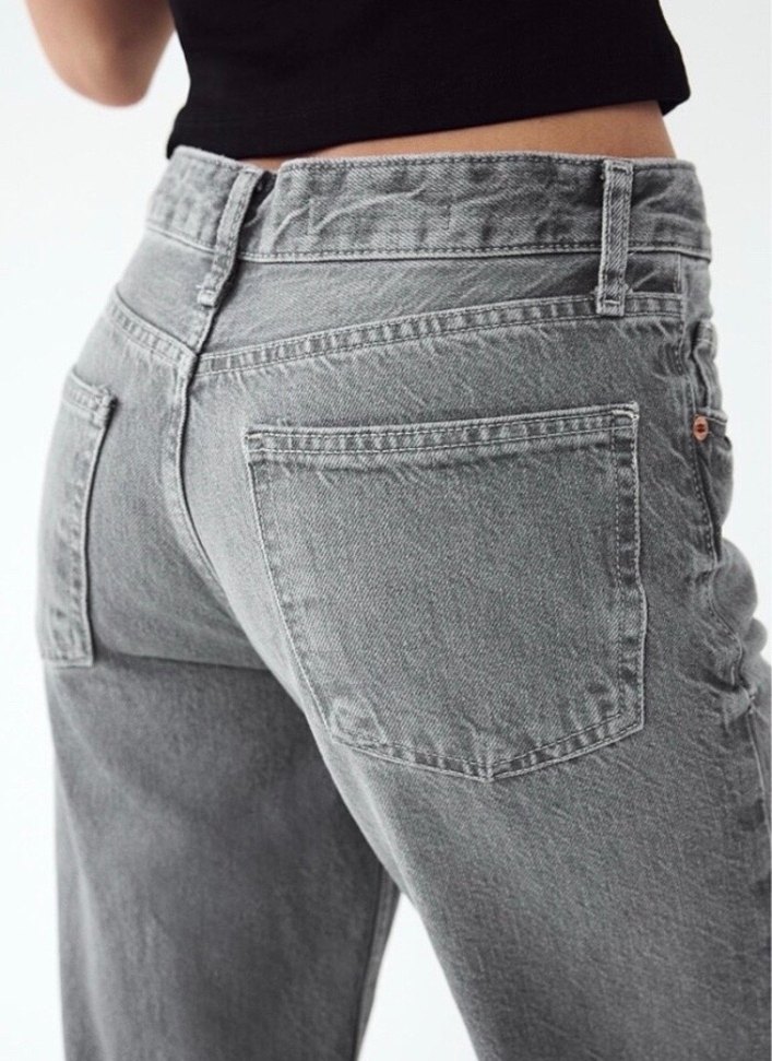 Zara gri Kadın Denim Pantolon - Görsel 3