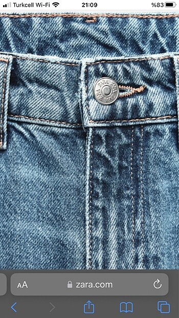 32 Beden Zara kot pantolon