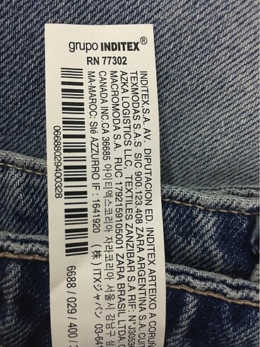Zara Zara kot pantolon