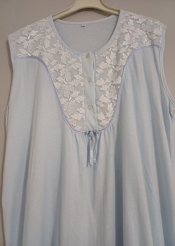 Gri Uzun Kollu V Yaka Hemşirelik Sabahlığı - Görsel 3