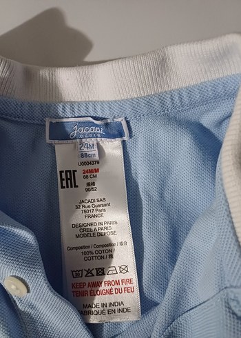 Mavi Kısa Kollu Pamuklu Erkek Bebek Tulum - Görsel 3