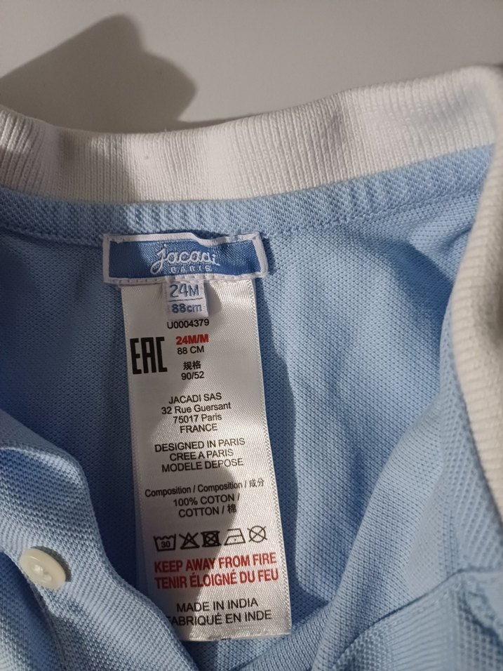 Mavi Kısa Kollu Pamuklu Erkek Bebek Tulum - Görsel 3