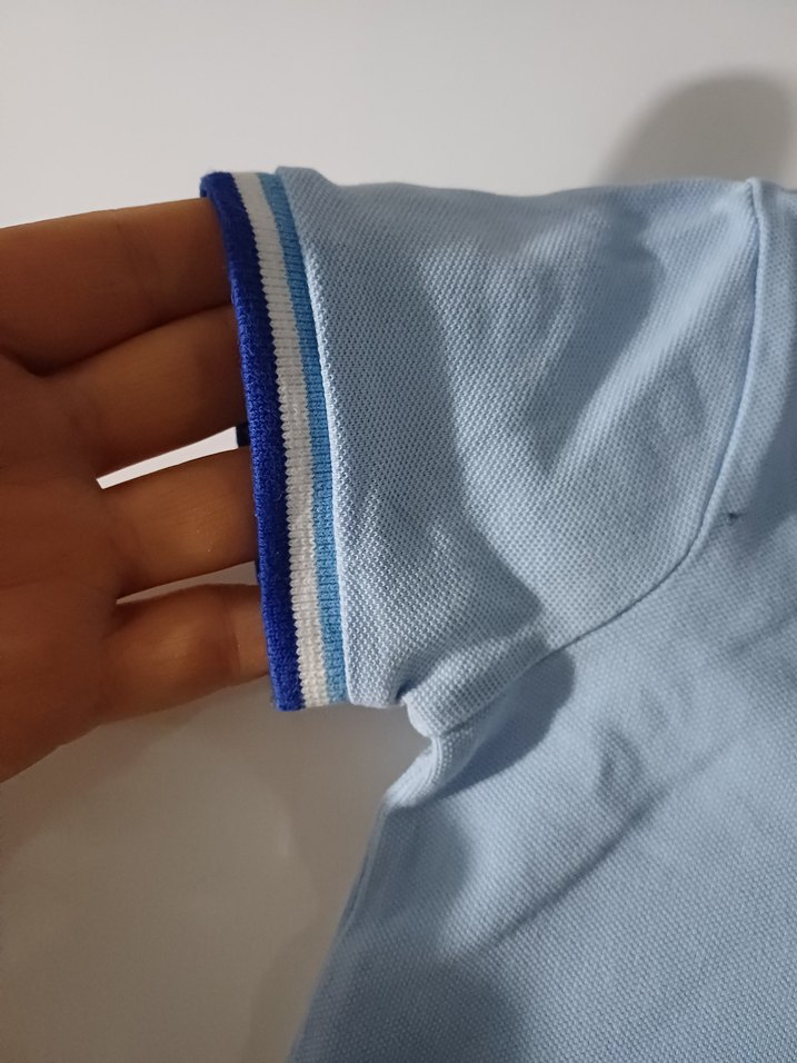 Mavi Kısa Kollu Pamuklu Erkek Bebek Tulum - Görsel 4