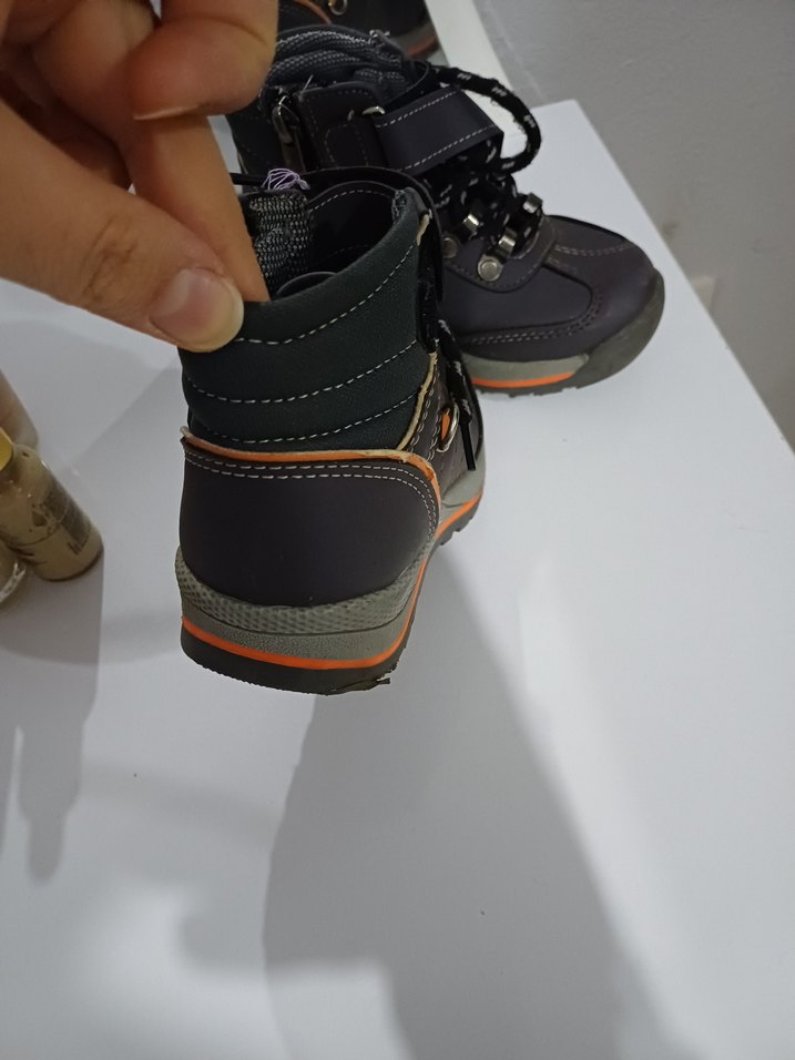 Gri Erkek Çocuk Biker Botları - Görsel 2