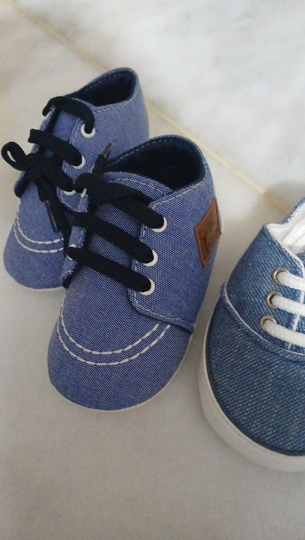 Erkek Bebek Kot Ayakkabı 2'li Set - Görsel 3