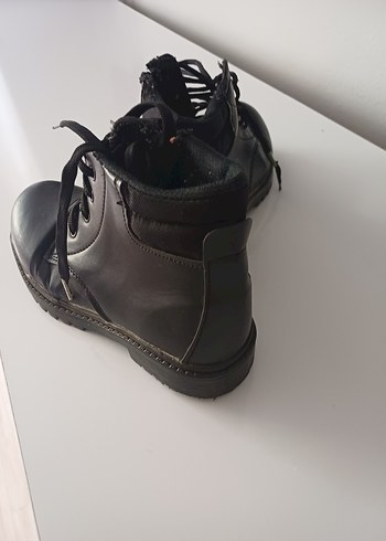 Kemerli Siyah Erkek Çocuk Goth Botları - Görsel 3