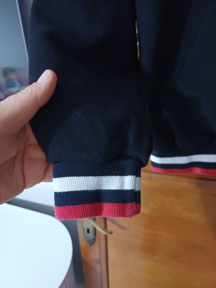 Siyah Fermuarlı erkek Spor hırka - Görsel 2