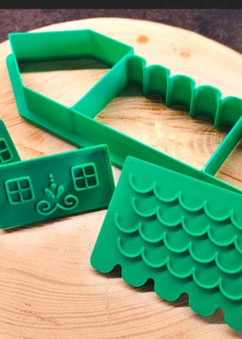 Yeniyıl ev kurabiye kalıbı - Görsel 3