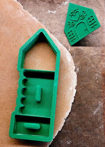 Yeniyıl ev kurabiye kalıbı - Görsel 2