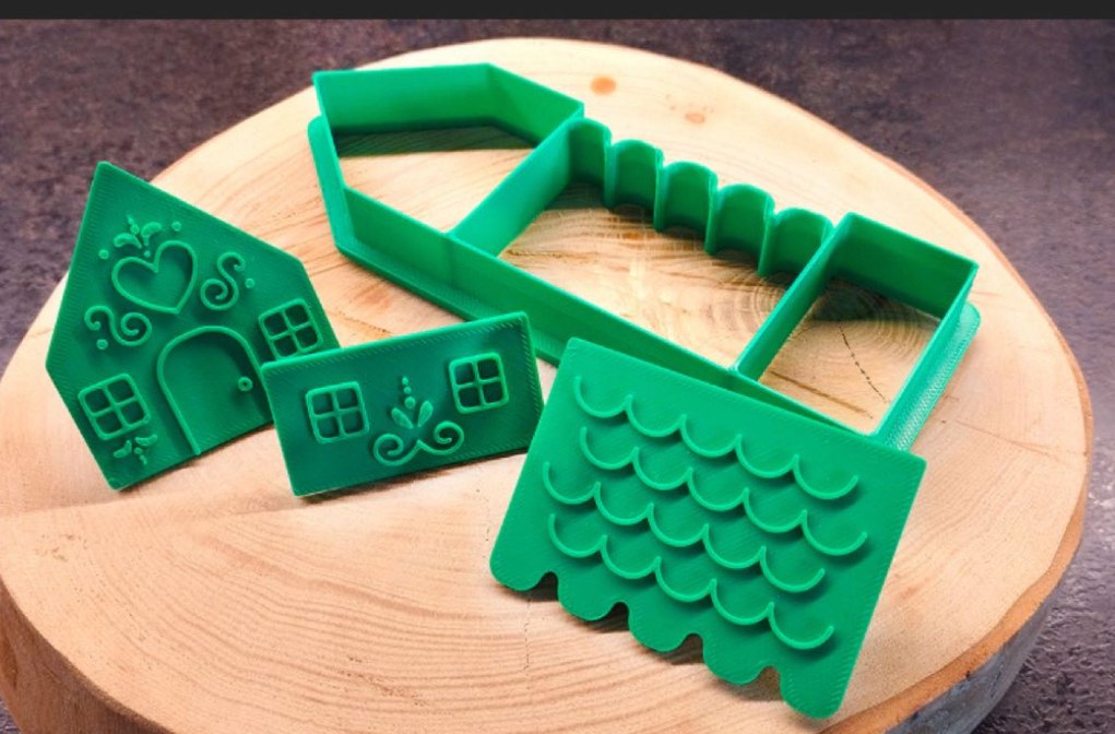 Yeniyıl ev kurabiye kalıbı - Görsel 3