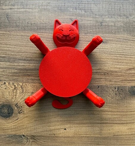 Kedili bardak altlığı - Görsel 2