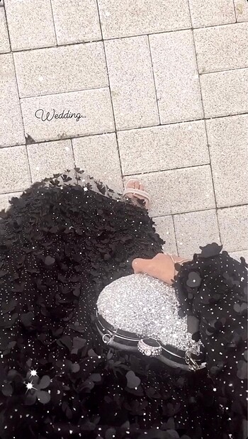 Diğer Çiçekli Parıltılı Elbise