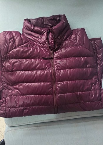 mavi erkek kazak tüyü mont - Görsel 3