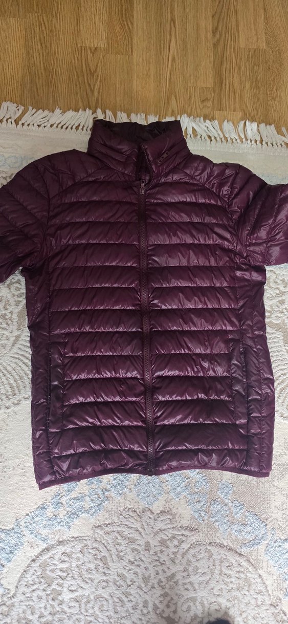 mavi erkek kazak tüyü mont - Görsel 2