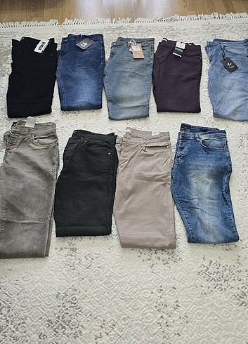 32 Beden 9 adet erkek jeans
