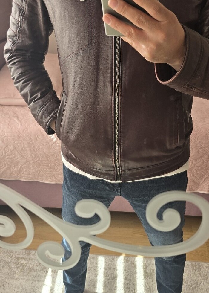 Hakiki deri mont  - Görsel 2