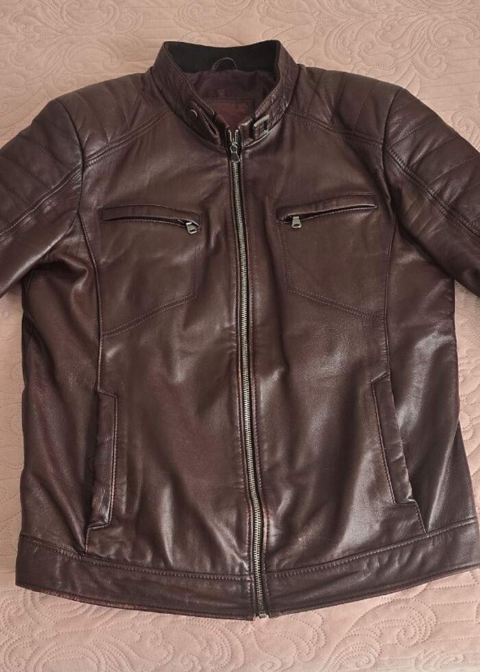 Hakiki deri mont  - Görsel 5