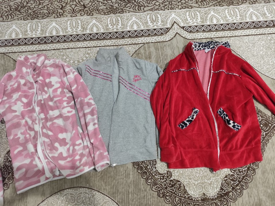 Gri Fermuarlı Kız Sweatshirt - Görsel 2