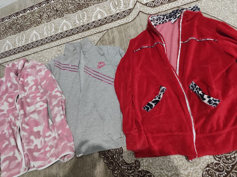 Gri Fermuarlı Kız Sweatshirt - Görsel 3