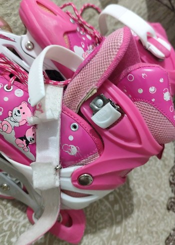 Renkli Pembe Bağcıklı kadın Paten - Görsel 3