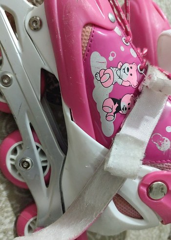 Renkli Pembe Bağcıklı kadın Paten - Görsel 4