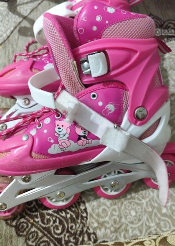 Renkli Pembe Bağcıklı kadın Paten - Görsel 2