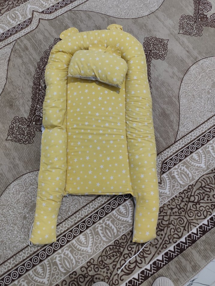 Gri Bulut Desenli Çocuk Uyku Seti - Görsel 2