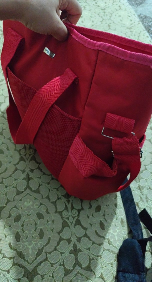 Kırmızı Bebek Bakım Çantası - Görsel 4