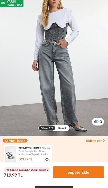 trendyol sevilen gri jean