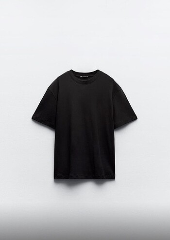 l Beden siyah Renk ORIJINAL ZARA Oversize Tişört, L Beden