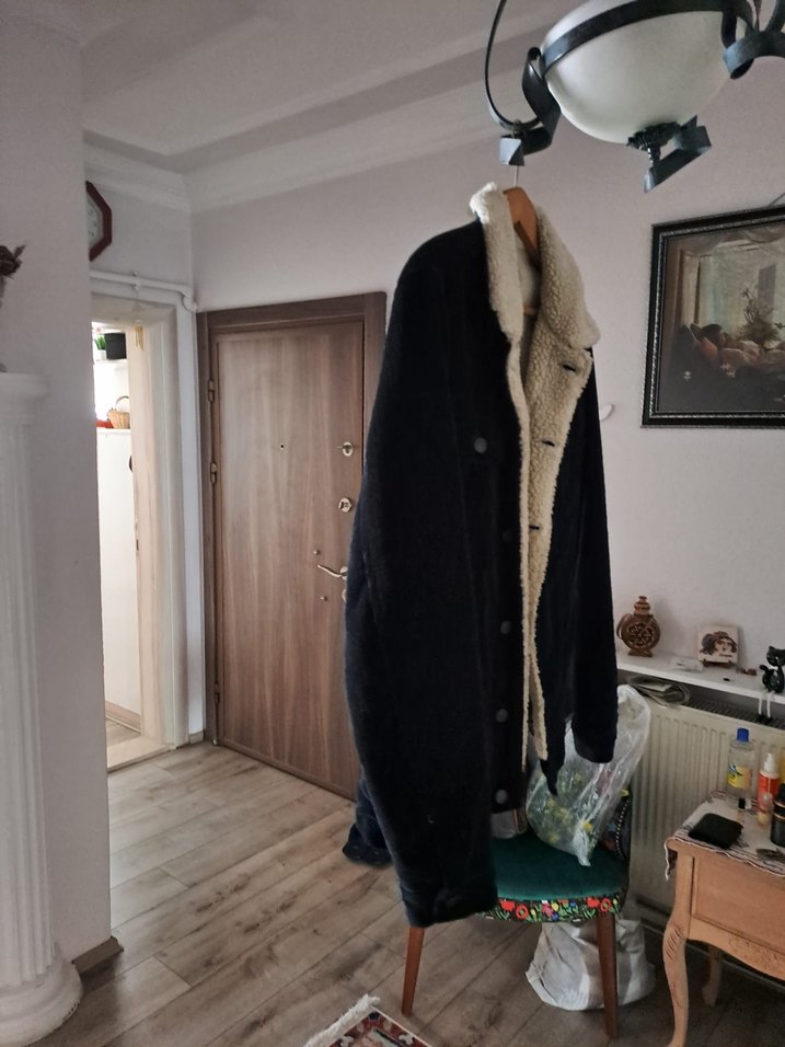 Mavi mont ceket - Görsel 4